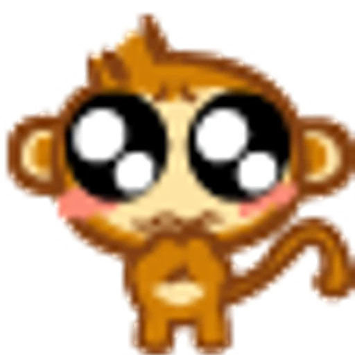 Figurinha: Macaco Fofinho Animado