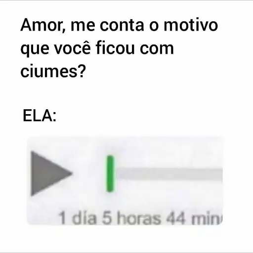Figurinha: Ciúmes de 1 dia 5 horas
