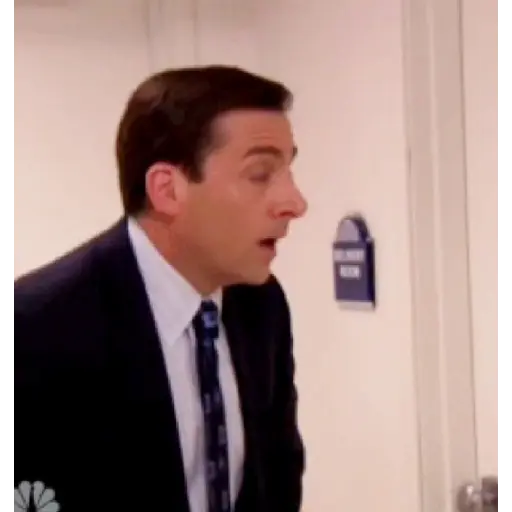 Figurinha: Michael Scott Surpreso