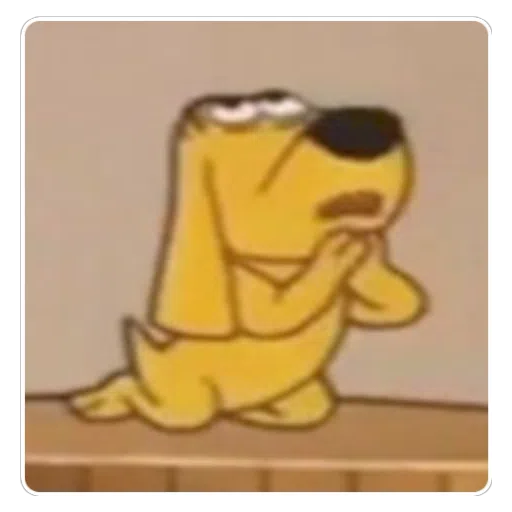 Figurinha: Cachorro implorando