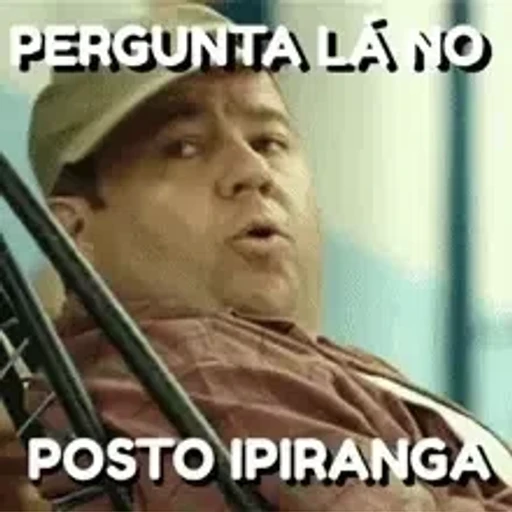 Figurinha: Pergunta no Posto Ipiranga