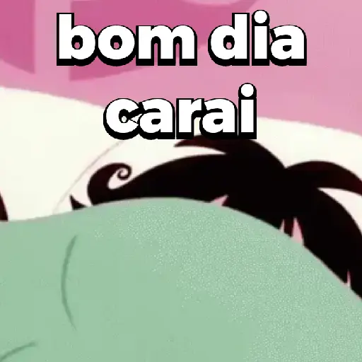 Figurinha: Bom dia, preguiça!