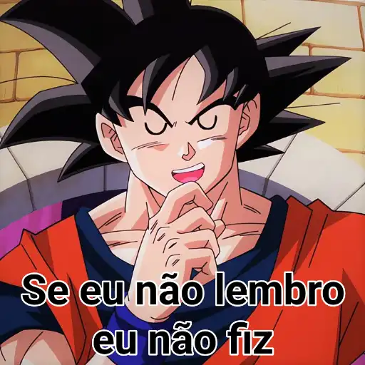 Figurinha: Goku diz "Se eu não lembro, eu não fiz"
