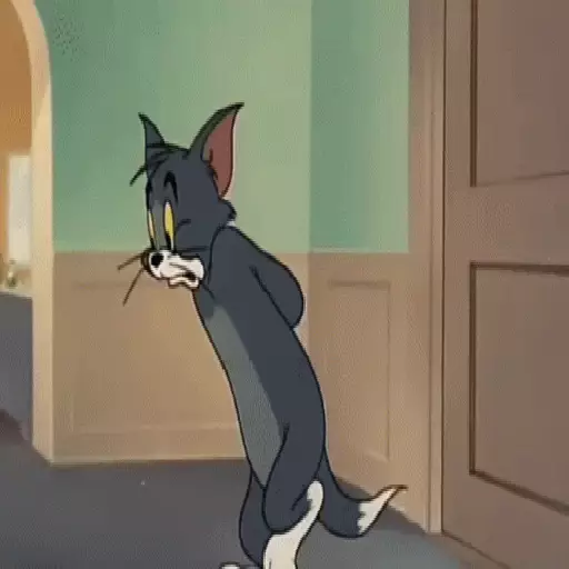 Figurinha: Gato Tom cochicha