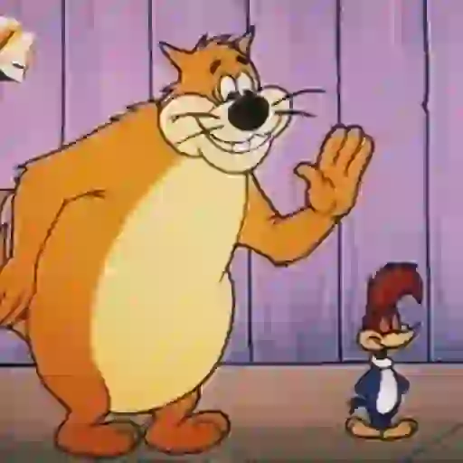Figurinha: Gato e Pica-Pau