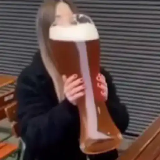 Figurinha: Copo de Cerveja Caindo