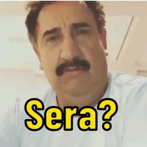 Figurinha: Homem com cara de dúvida