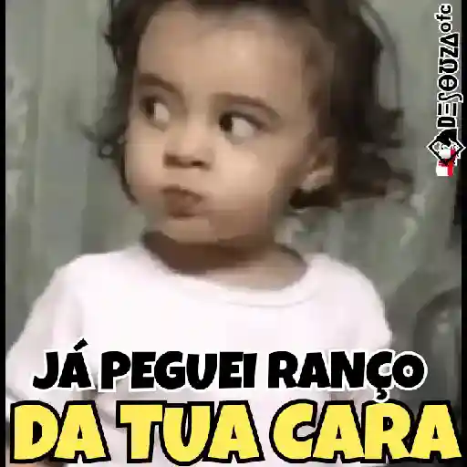 Figurinha: Criança manda recado engraçado