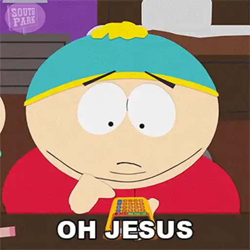 Figurinha: Cartman em choque com calculadora