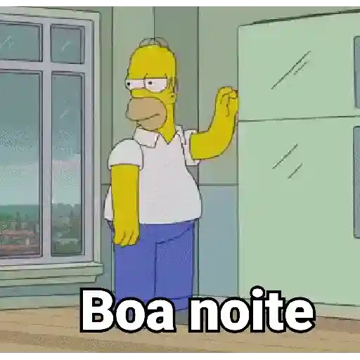 Figurinha: Homer Simpson "Boa Noite"