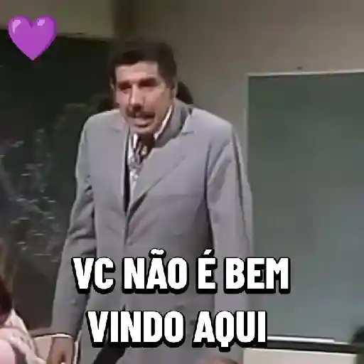 Figurinha: Professor expulsa Chaves