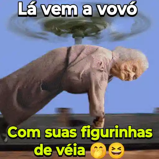Figurinha: Vovó em alta velocidade