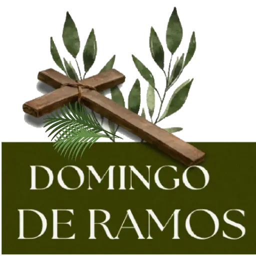 Figurinha: Domingo de Ramos com Cruz