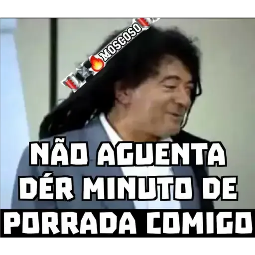 Figurinha: Não aguenta der minuto de porrada comigo