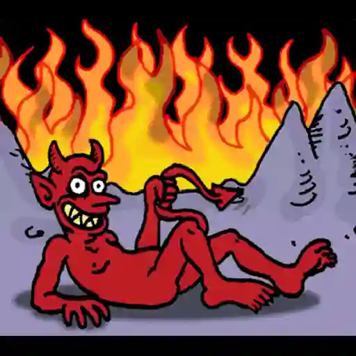 Figurinha: Diabinho Brincalhão no Inferno