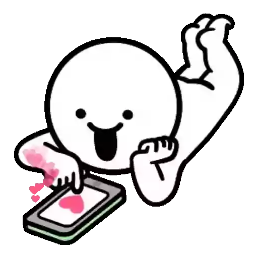 Figurinha: Coraçãozinho no celular