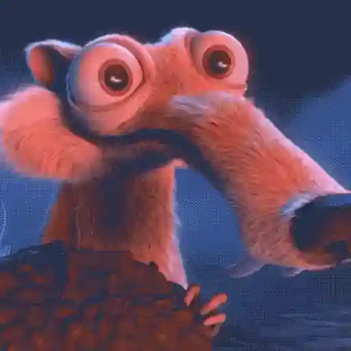 Figurinha: Esquilo Correndo e Assustado