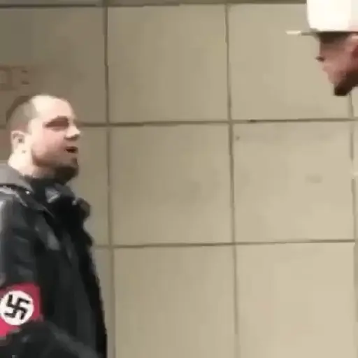 Figurinha: Nazista fazendo gesto de parada