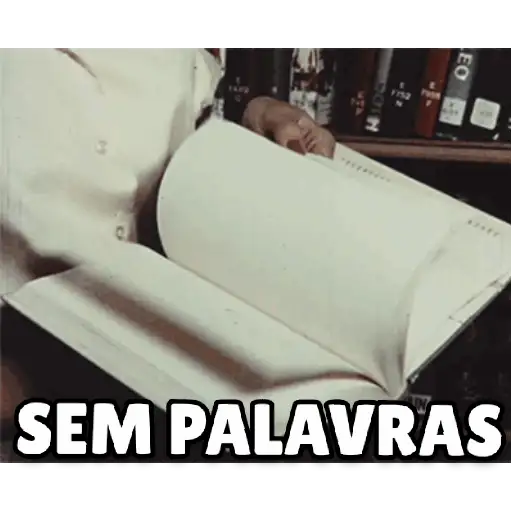 Figurinha: Livro com páginas virando rápido