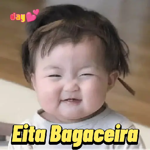 Figurinha: Bebê Sorrindo "Eita Bagaceira"