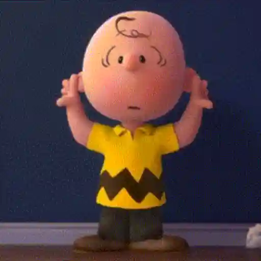 Figurinha: Charlie Brown dançando