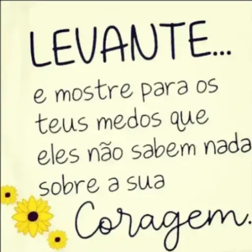Figurinha: Levante e Mostre Sua Coragem