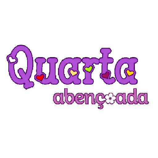 Figurinha: Quarta Abençoada com Corações Vibrantes