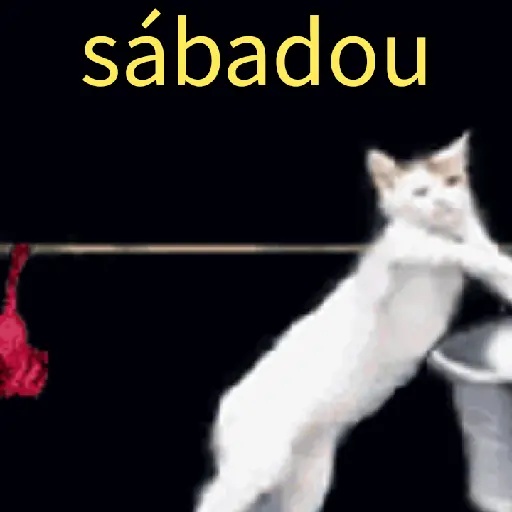 Figurinha: Gato no Varal