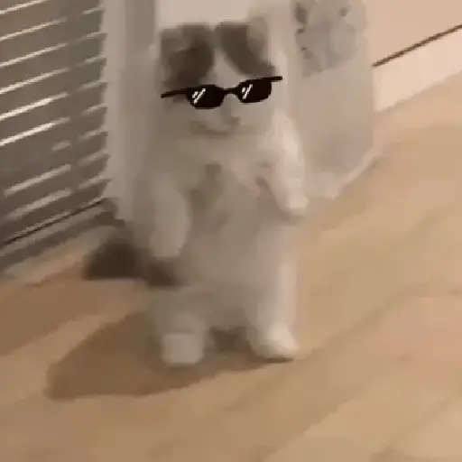 Figurinha: Gato estiloso