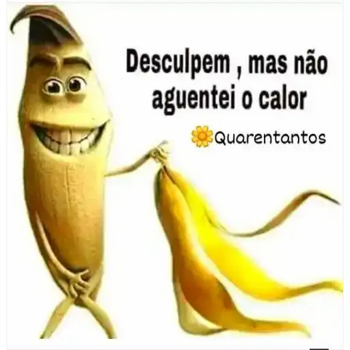 Figurinha: Banana retirando a casca