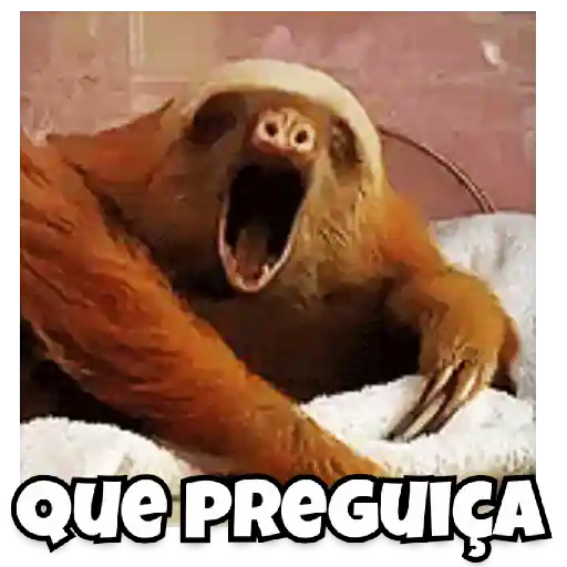 Figurinha: Preguiça do Bicho Preguiça