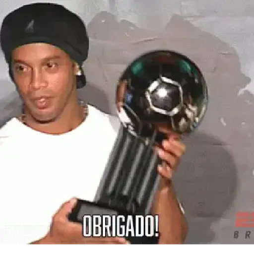 Figurinha: Ronaldinho Obrigado