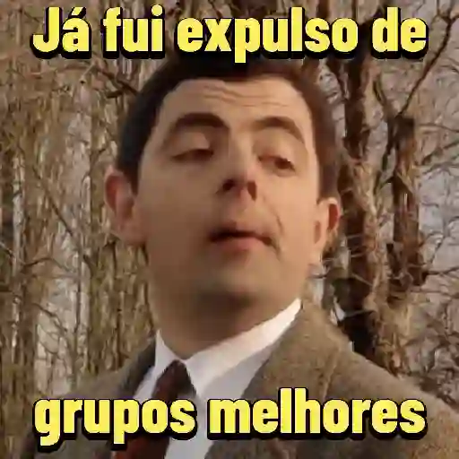 Figurinha: Mr. Bean expulso