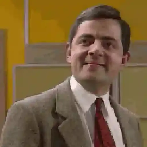 Figurinha: Sr. Bean confuso