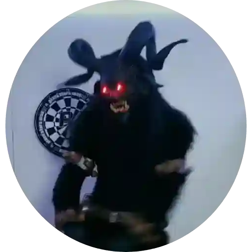 Figurinha: Bode do Mal Dançando