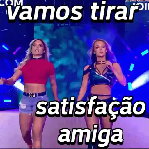Figurinha: Vamos tirar satisfação amiga
