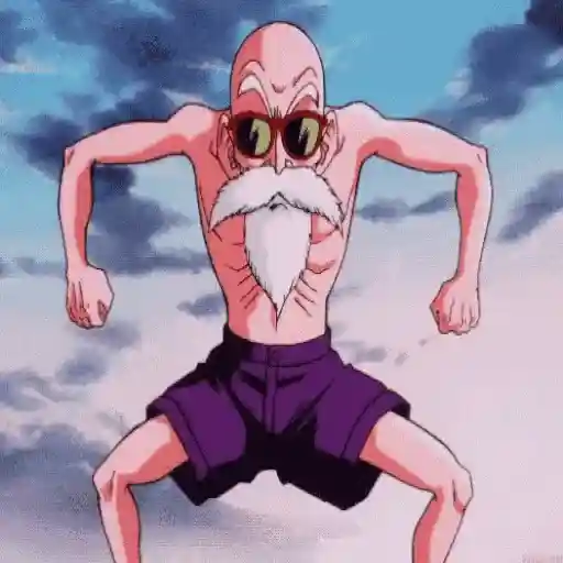 Figurinha: Mestre Kame se transforma