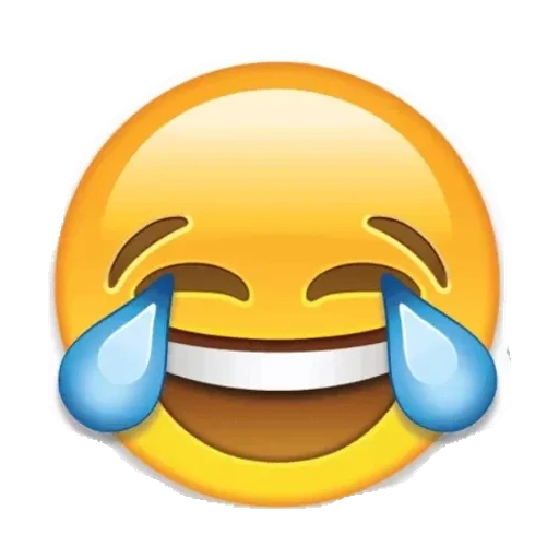 Figurinha: Rosto Chorando de Rir