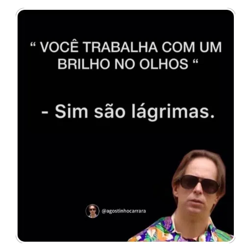 Figurinha: Brilho nos olhos e lágrimas