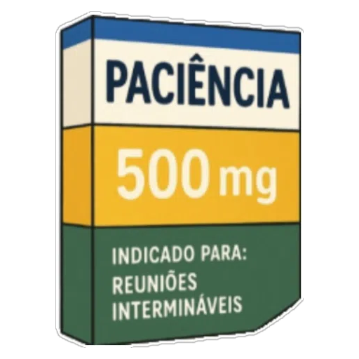 Figurinha: Remédio Paciência 500mg
