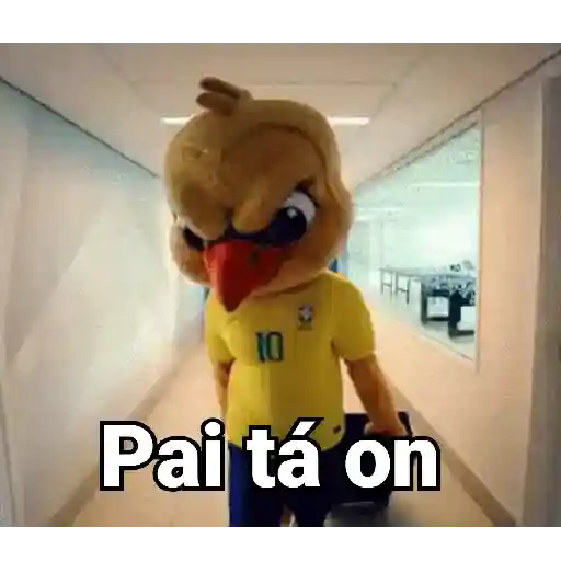 Figurinha: Pai tá on