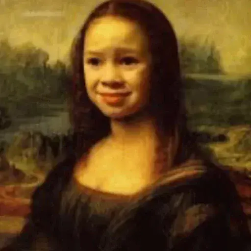 Figurinha: Mona Lisa com Dente Quebrado