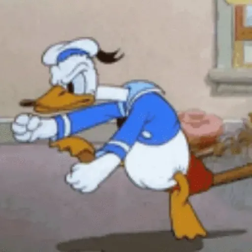 Figurinha: Pato Donald Furioso