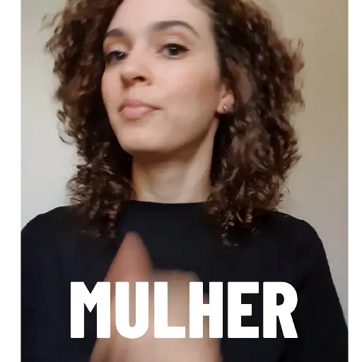 Figurinha: Mulher com Mãos no Rosto
