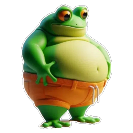 Figurinha: Sapo Bolado de Bermuda