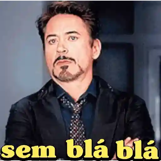 Figurinha: Tony Stark Sem Blá Blá Blá