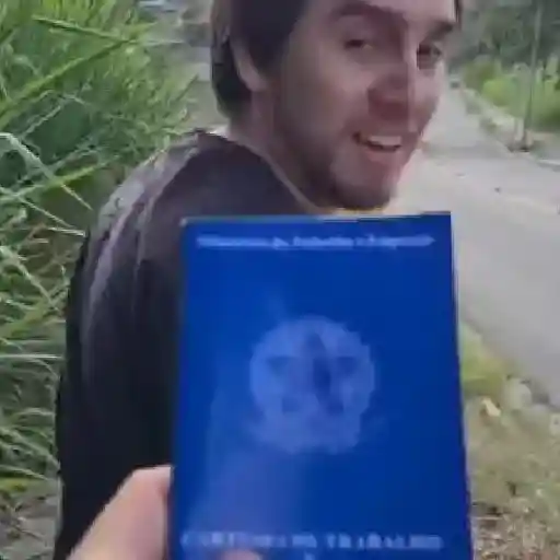 Figurinha: Carteira de Trabalho Animada