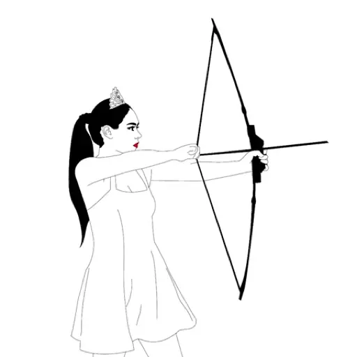 Figurinha: Arqueira Mágica Atira Flecha