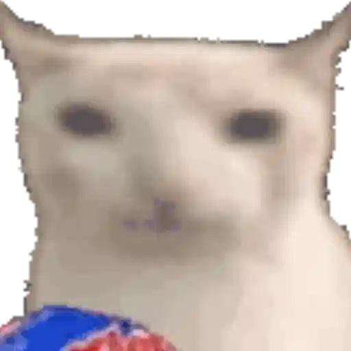 Figurinha: Gato pegando pacote