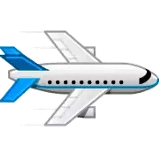 Figurinha: Avião voando rápido